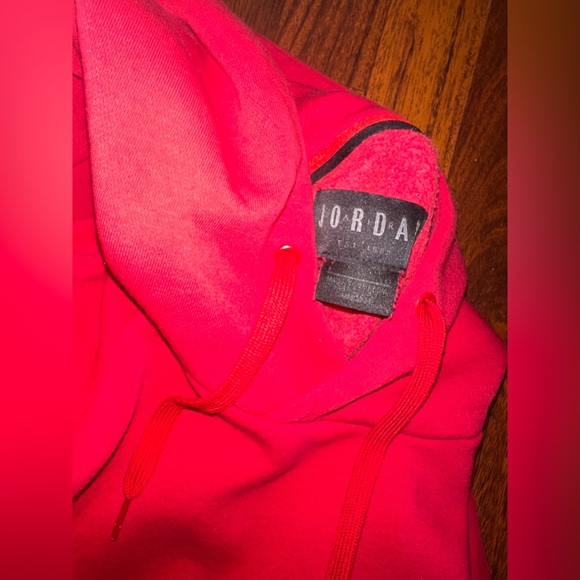 Nike Jordan Jumpman Air Hoodie Men’s Large Red Pullover Sweatshirt NWOT - Picture 3 of 5